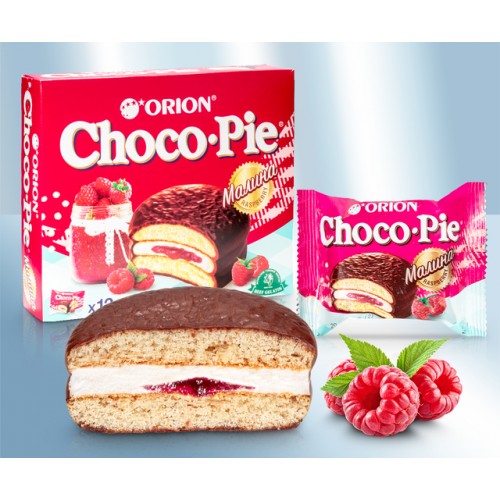 Бисквит "Choco Pie", с малиновой начинкой